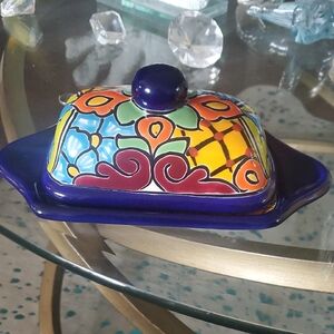 Colorful Ceramic Butter Dish
